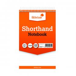 Cheap Stationery Supply of Silvine Ruled Spiral Bound Shorthand Notepad 127x203mm (Pack of 6) 449 SV42840 Office Statationery