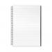 Silvine Luxpad Twin Wire Casebound Notebook 140 Pages A4 (Pack of 6) THBA4AC SV42993