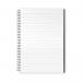 Silvine Luxpad Twin Wire Casebound Notebook 140 Pages A4 (Pack of 6) THBA4AC SV42993