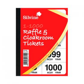Cloakroom and Raffle Tickets 1-1000 (Pack of 6) CRT1000