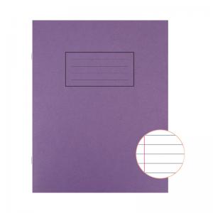Silvine Exercise Book Ruled 229x178mm Purple Pack of 10 EX100 SV43501