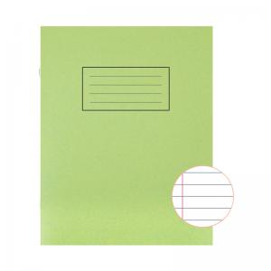 Silvine Exercise Book Ruled 229x178mm Green Pack of 10 EX102 SV43503
