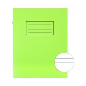 Silvine Exercise Book Ruled 229x178mm Green (Pack of 10) EX102 SV43503