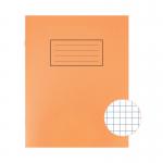 Silvine Exercise Book 5mm Squares 229x178mm Orange (Pack of 10) EX105 SV43506