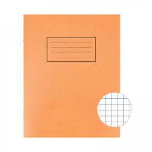 Silvine Exercise Book 5mm Squares 229X178mm Orange Pack of 10 EX105