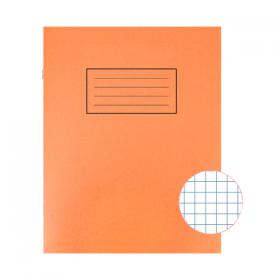 Silvine Exercise Book 5mm Squares 229x178mm Orange (Pack of 10) EX105 SV43506
