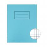 Silvine Exercise Book 7mm Squares 229x178mm Blue (Pack of 10) EX106 SV43507