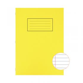 Silvine Exercise Book Ruled with Margin A4 Yellow (Pack of 10) EX109 SV43510