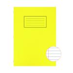 Silvine Exercise Book Ruled with Margin A4 Yellow (Pack of 10) EX109 SV43510