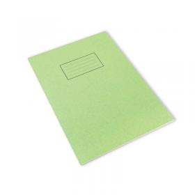 Silvine Exercise Book A4 Ruled with Margin Green (10 Pack) EX110 SV43511