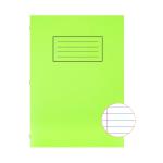 Silvine Exercise Book Ruled with Margin A4 Green (Pack of 10) EX110 SV43511