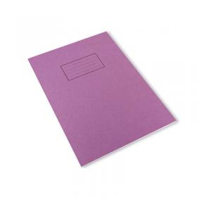 Silvine Exercise Book A4 Ruled with Margin Purple (10 Pack) EX111 SV43512