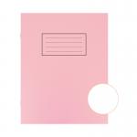 The photograph captures a set of ten Silvine Exercise Books, each measuring 9 x 7 inches. The vibrant pink cover of each exercise book is plain and unmarked, providing a clean and simplistic appearance. The books are lined and feature a standard size of 229x178mm, perfect for taking notes or completing assignments.