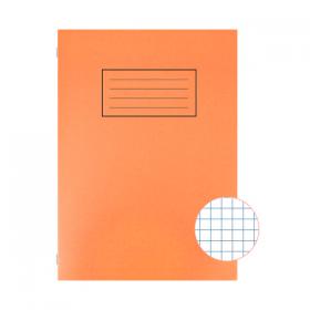 Silvine Exercise Book 5mm Squares A4 Orange (Pack of 10) EX113 SV43514