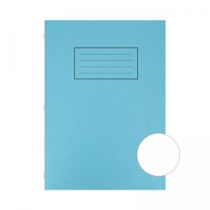 Silvine Exercise Book A4 Plain Blue Pack of 10 EX114 SV43515