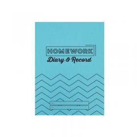 Silvine Homework Diary Record A5 Blue (Pack of 20) EX204 SV43520