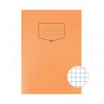 Silvine Tough Shell Exercise Book Squares A4 Orange (Pack of 25) EX145 SV43573