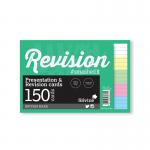 Silvine Revision Presentation Cards Unbound 150 Cards Ruled A6 Assorted (Pack of 8) LUX64MIX SV43613