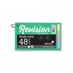 Silvine Luxpad Revision 48 Ringbound Flash Cards Ruled Assorted (Pack of 20) PADSC53 SV43666