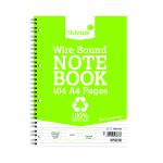 Silvine Everyday Recycled Wirebound Notebook A4 (Pack of 12) TWRE80 SV43677