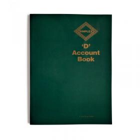 Simplex D Accounts Book D SX10708