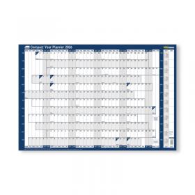 Sasco Year Planner Compact Landscape Unmounted 2026 2410267 SY64583
