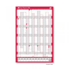 Sasco Year Planner Compact Portrait Unmounted 2026 2410268 SY64584