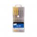 Tallon 3 Gold and 3 Silver Gel Pens Per Pack x6 (Pack of 12) 122448 TA01224