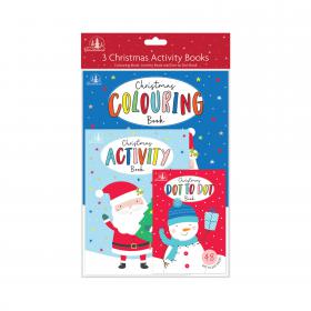 Christmas Activity Books 3-Pk Pk6