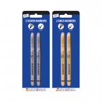 Tallon Gold/Silver Mrker Pens x2 P12