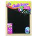 Chalk Board Set With Chalk Board, Chalks And Eraser (Pack of 12) 5249
