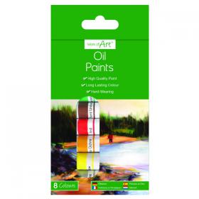 Work of Art Hard-Wearing Oil Paint Tubes Assorted (Pack of 12) TAL06740 TAL06740