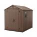 Keter Darwin Shed 6x8ft Wood Brown KET252004 TBK63407
