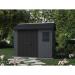 Keter Newton Plus Shed 7.5x9ft Grey KET260265 TBK85080