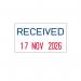 Trodat Printy 4850L1 Mini Dater Stamp Received + 3.8mm Date 76313 TD76313