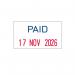 Trodat Printy 4850L2 Mini Dater Stamp Paid + 3.8mm Date 76373 TD76373
