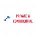Trodat Office Printy Stamp - Private + Confidential 77307 TD77307