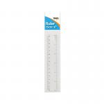 Tiger 15cm Ruler Clear Hang Pack Pack of 12 15016873010342 TGR01034