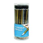 Tiger HB Pencils Display Pot Assorted (Pack of 72) 301532 TGR01532
