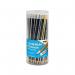 Tiger Assorted HB Eraser Pencils Pot (72 Pack) 301534 TGR01534