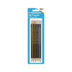 Tiger Premium HB Pencils with Eraser Tips x6 Pack of 12 15016873015357 TGR01535