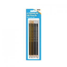 Tiger Eraser Tip HB Pencils 12x6 (Pack of 72) 301535 TGR01535