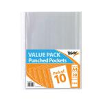 A4 Punched Pockets 30 Micron 20x10 Pockets (Pack of 200) 301598 TGR01598