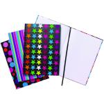 A4 Fashion Assorted Feint Ruled Casebound Notebooks (Pack of 5) 301650 TGR01650