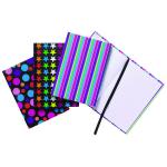 A6 Fashion Assorted Feint Ruled Casebound Notebooks (Pack of 10) 301642 TGR01652
