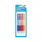 Tiger Automatic Pencils + Eraser Tips x4 Assorted Pack of 12 301663 TGR01663