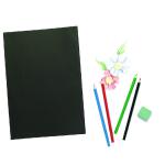 A4 Black Softback Cover Sketch Book 40 Pages (Pack of 5) 301726 TGR01726