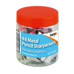 Metal Single Hole Pencil Sharpeners (Pack of 48) 301803 TGR01803