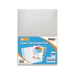 Tiger Open Top And Side Clear A4 Files 20x10 Files (Pack of 200) 301569 TGR5695