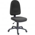 Teknik Office Price Blaster High Back Charcoal Fabric Operator chair with durable nylon base. Accepts optional arm rests. 1000CH